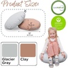 image:imageChildrens Factory Mini Round Poufs Flexible Classroom Seating Durable Floor Cushions with Handles Glacier Gray and Clay Set of 2Glacier Gray and Clay
