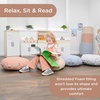 image:imageChildrens Factory Mini Round Poufs Flexible Classroom Seating Durable Floor Cushions with Handles Glacier Gray and Clay Set of 2Glacier Gray and Clay