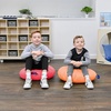 image:imageChildrens Factory Mini Round Poufs Flexible Classroom Seating Durable Floor Cushions with Handles Glacier Gray and Clay Set of 2Red and Orange