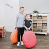 image:imageChildrens Factory Mini Round Poufs Flexible Classroom Seating Durable Floor Cushions with Handles Glacier Gray and Clay Set of 2Red and Orange