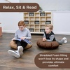image:imageChildrens Factory Mini Round Poufs Flexible Classroom Seating Durable Floor Cushions with Handles Glacier Gray and Clay Set of 2Walnut and Almond