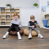 image:imageChildrens Factory Mini Round Poufs Flexible Classroom Seating Durable Floor Cushions with Handles Glacier Gray and Clay Set of 2Walnut and Almond