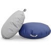image:imageChildrens Factory Mini Round Poufs Flexible Classroom Seating Durable Floor Cushions with Handles Glacier Gray and Clay Set of 2Gray and Navy