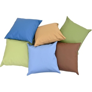 image:imageChildrens Factory 17 Puffy Pillows Toddler Classroom Pillows for Preschool or Daycare Durable StainResistant Vegan Leather Woodland 6 PackWoodland