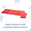 image:imageChildrens Factory Nap Mats 1 inch Thick Toddler Sleeping Mats for Preschools and Daycares Comfortable and Soft 4 Section Folding Nap PadBlue