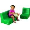 image:imageChildrens Factory Toddler Chair and Toddler Couch Set Small Deep WaterGreen