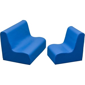 image:imageChildrens Factory Toddler Chair and Toddler Couch Set Small Deep WaterDeep Water