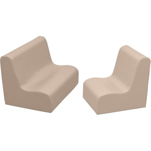 image:imageChildrens Factory Toddler Chair and Toddler Couch Set Small Deep WaterSand