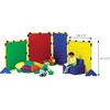 image:imageChildrens Factory Big Screen PlayPanel Set Kids Room Divider Classroom Privacy Screen Set of 4 RainbowRainbow