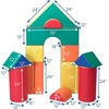 image:imageChildrens Factory 12 Module Blocks Foam Building Blocks for Toddlers Tranquility Set of 21 Set APrimary