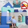image:imageChildrens Factory 12 Module Blocks Foam Building Blocks for Toddlers Tranquility Set of 21 Set ATranquility