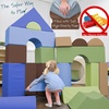 image:imageChildrens Factory 12 Module Blocks Foam Building Blocks for Toddlers Tranquility Set of 21 Set AWoodland