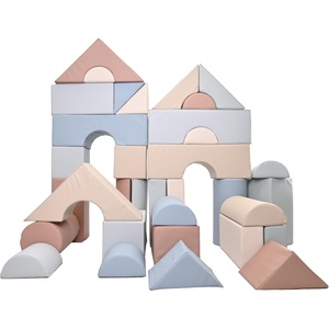 image:imageChildrens Factory 12 Module Blocks Foam Building Blocks for Toddlers Tranquility Set of 21 Set AElements