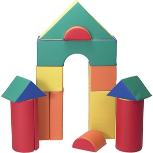 image:imageChildrens Factory 12 Module Blocks Foam Building Blocks for Toddlers Tranquility Set of 21 Set APrimary