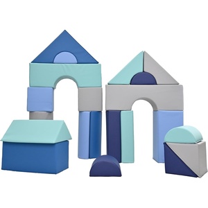 image:imageChildrens Factory 12 Module Blocks Foam Building Blocks for Toddlers Tranquility Set of 21 Set ATranquility